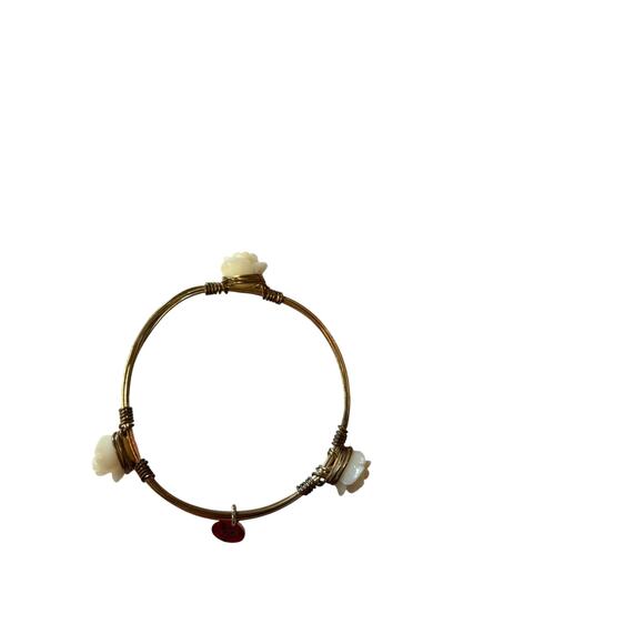 Bourbon and Boweties The Rose Bangle Bracelet - Picture 1 of 6